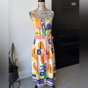 Colorful Button-Down Dress